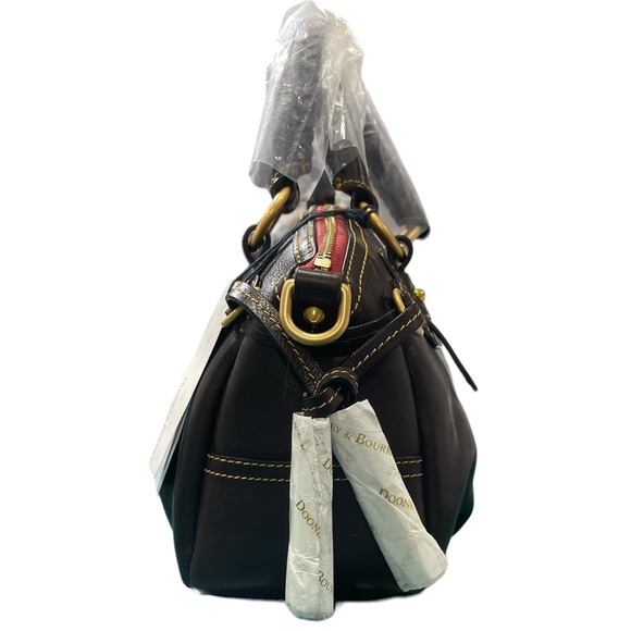 Dooney & Bourke Florentine Leather Medium Mail Satchel Brown T'Moro 0091 - Picture 3 of 9